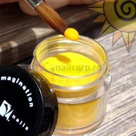 Rainbow Yellow Powder — цветная акриловая пудра, 7 гр, фото 1