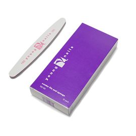 180/180 Pink Combo — комбинированная пилка для искусственных и натуральных ногтей, фото 1
