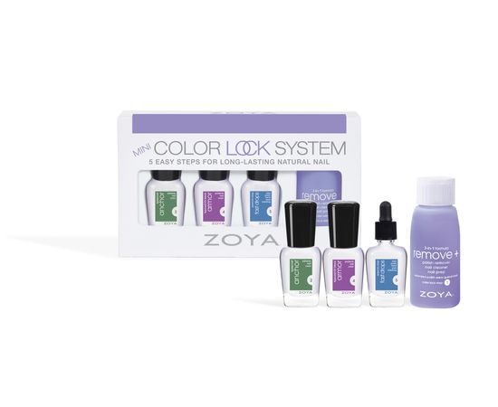 Zoya Mini Color Lock System - набор минисредств д/закрепления лака 4шт, фото 2